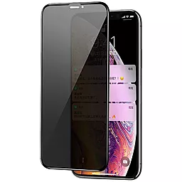 Защитное стекло Epik Privacy 5D Matte (full glue) (тех.пак) для Apple iPhone 13, iPhone 13 Pro (6.1")  Черный