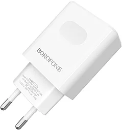 Сетевое зарядное устройство с быстрой зарядкой Borofone BA32A Bright power 18w QC3.0 home charger white - фото Сетевое зарядное устройство с быстрой зарядкой Borofone BA32A Bright power 18w QC3.0 home charger white