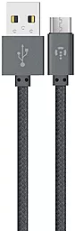 Кабель USB Intaleo CBGNYM2 2M micro USB Cable Gray