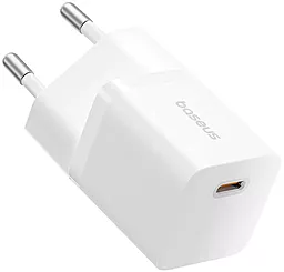 Сетевое зарядное устройство Baseus GaN5 Mini 25w PD USB-C fast charger white - фото Сетевое зарядное устройство Baseus GaN5 Mini 25w PD USB-C fast charger white
