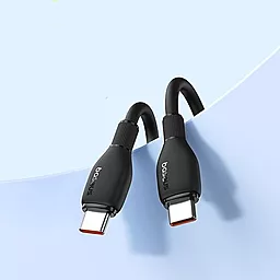 USB PD Кабель Baseus Pudding Series 100w 5a 2m USB Type-C - Type-C cable black (P10355702111-01) - мініатюра 5