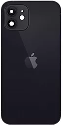 Задняя крышка корпуса Apple iPhone 12 Mini со стеклом камеры Black - фото Задняя крышка корпуса Apple iPhone 12 Mini со стеклом камеры Black
