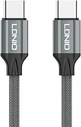Кабель LDNio LC442c USB Type-C - Type-C 100w 5a 2м PD cable Gray - фото Кабель LDNio LC442c USB Type-C - Type-C 100w 5a 2м PD cable Gray
