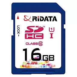 Карта пам'яті Ridata SDHC 16GB Class 10 UHS-I U1 (FF959217) - фото Карта пам'яті Ridata SDHC 16GB Class 10 UHS-I U1 (FF959217)