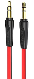 Аудио кабель Borofone BL6 AUX mini Jack 3.5mm M/M Cable 1 м red
