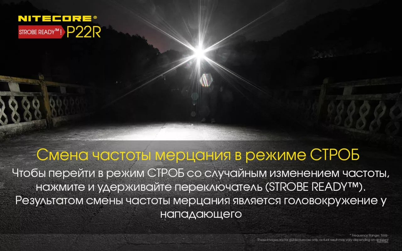 Фонарик аккумуляторный Nitecore P22R (6-1355_R) (1x18650, 2xCR123, 2xRCR123) - фото 9