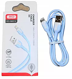 Кабель XO NB212 USB-A - Lightning 10.5w 1м cable Blue - миниатюра 3 Кабель XO NB212 USB-A - Lightning 10.5w 1м cable Blue - миниатюра 3