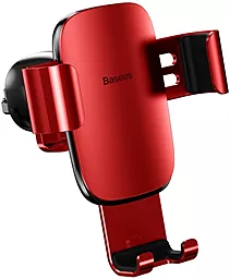 Тримач Baseus Metal Age Gravity Car Mount Red (SUYL-D09) - фото Тримач Baseus Metal Age Gravity Car Mount Red (SUYL-D09)