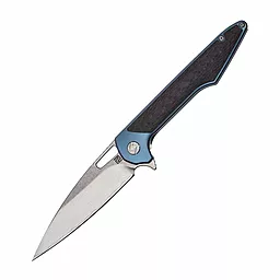 Нож Artisan Cutlery Archaeo Damascus Titanium (1821GD-BU) - фото Нож Artisan Cutlery Archaeo Damascus Titanium (1821GD-BU)