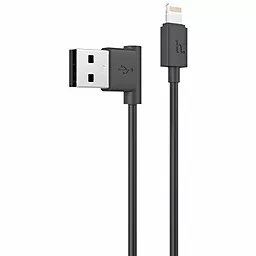 Кабель USB Hoco UPL11 L Shape Lightning Cable Black - миниатюра 2