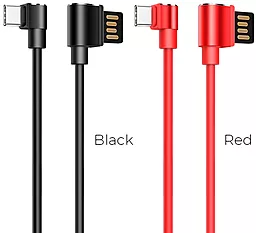 Кабель Hoco U37 Long Roam Charging USB-A - Type-C 12w 2.4a 1.2м cable Black - мініатюра 3 Кабель Hoco U37 Long Roam Charging USB-A - Type-C 12w 2.4a 1.2м cable Black - мініатюра 3