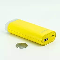 Повербанк Optima LED 6000 mAh Yellow - миниатюра 3