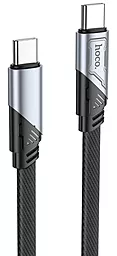Кабель Hoco U119 Machine USB Type-C - Type-C 60w 3a 1.2м PD cable Black - фото Кабель Hoco U119 Machine USB Type-C - Type-C 60w 3a 1.2м PD cable Black