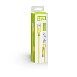 Кабель USB ColorWay 2.4A micro USB Cable Yellow (CW-CBUM043-Y) - миниатюра 6