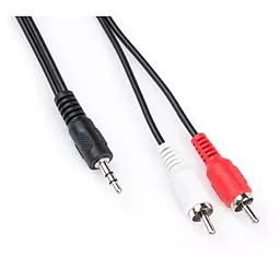 Аудио кабель Vinga Aux mini Jack 3.5 mm - 2хRCA M/M Cable 1.5 м black (3.5STM2RCAM01-1.5) - фото Аудио кабель Vinga Aux mini Jack 3.5 mm - 2хRCA M/M Cable 1.5 м black (3.5STM2RCAM01-1.5)