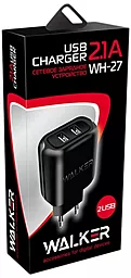 Сетевое зарядное устройство Walker WH-27 2.1a 2xUSB-A ports charger white - миниатюра 2 Сетевое зарядное устройство Walker WH-27 2.1a 2xUSB-A ports charger white - миниатюра 2