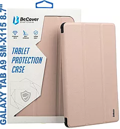 Чохол-книжка Soft Edge BeCover з кріпленням для стілусу для Samsung Galaxy Tab A9 SM-X115 8.7" Pink (710359) - фото Чохол-книжка Soft Edge BeCover з кріпленням для стілусу для Samsung Galaxy Tab A9 SM-X115 8.7" Pink (710359)