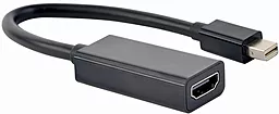 Видео переходник (адаптер) Cablexpert Mini DisplayPort - HDMI M-F Black (A-mDPM-HDMIF4K-01)