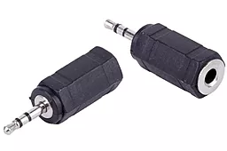 Аудио переходник Cablexpert micro Jack 2.5 mm - mini Jack 3.5 mm M/F black (A-2.5M-3.5F) - миниатюра 4
