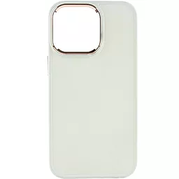 Чохол Epik TPU Bonbon Metal Style для Apple iPhone 13 Pro (6.1") Білий / White