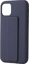 Чехол Epik Silicone Case Hand Holder Apple iPhone 12, iPhone 12 Pro Midnight Blue