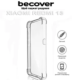 Чехол BeCover Anti-Shock для Xiaomi Redmi 13 Clear (711545) - фото Чехол BeCover Anti-Shock для Xiaomi Redmi 13 Clear (711545)