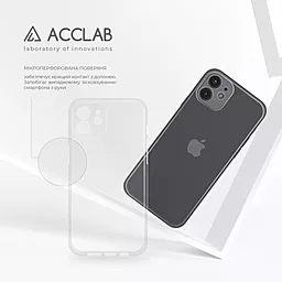 Чехол ACCLAB TPU для Apple iPhone 12 Transparent - миниатюра 4