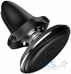 Уценка! Автодержатель магнитный Baseus Small Ears Series Magnetic Car Air Vent Mount with Cable Clip Black (SUGX-A01) - миниатюра 6