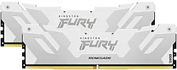 Оперативна пам'ять Kingston Fury 64 GB (2x32GB) DDR5 6000 MHz Renegade White/Silver (KF560C32RWK2-64) - мініатюра 2