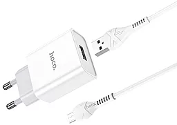 Сетевое зарядное устройство Hoco C81A Asombroso + micro USB Cable White - миниатюра 3