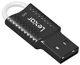Флешка Lexar JumpDrive V40 64GB USB 2.0 (LJDV40-64GAB) Black - фото Флешка Lexar JumpDrive V40 64GB USB 2.0 (LJDV40-64GAB) Black