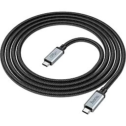 Кабель USB 4 PD/HD Hoco US05 USB4 100w 5a 40Gbps 2m Type-C - Type-C cable black - миниатюра 2