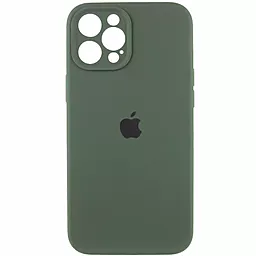 Чохол Silicone Case Full Camera Protective для Apple iPhone 12 Pro Max Atrovirens