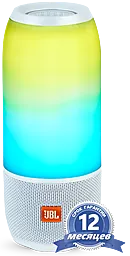 Колонки акустические JBL Pulse 3 White (JBLPULSE3WHTEU) - фото Колонки акустические JBL Pulse 3 White (JBLPULSE3WHTEU)