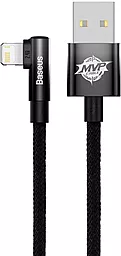 USB Кабель Baseus MVP 2 Elbow-shaped 2.4A 2M Lightning Cable Black (CAVP000101)