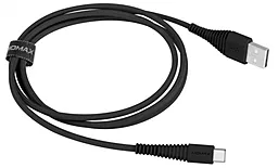 Кабель USB Momax Tough Link Type-C Cable Black (DTA5D) - миниатюра 2