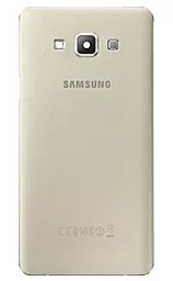 Задняя крышка корпуса Samsung Galaxy A7 (2015) A700 со стеклом камеры Original Gold