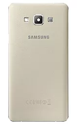 Задняя крышка корпуса Samsung Galaxy A7 (2015) A700 со стеклом камеры Original Gold - фото Задняя крышка корпуса Samsung Galaxy A7 (2015) A700 со стеклом камеры Original Gold