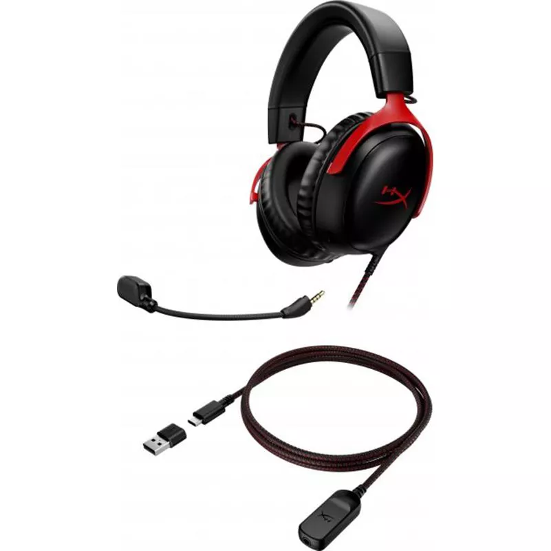 Наушники HyperX Cloud III Black/Red (727A9AA) - фото 7