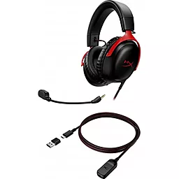 Наушники HyperX Cloud III Black/Red (727A9AA) - миниатюра 7