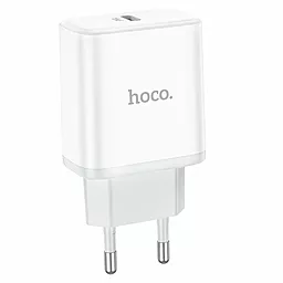 Мережевий зарядний пристрій Hoco C104A Stage PD20W+QC3.0 USB-С 3A White