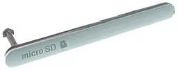 Заглушка роз'єму SIM-карти та карти пам'яті Sony D6603 / D6616 / D6643 / D6653 Xperia Z3 Silver/Green