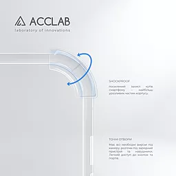 Чохол ACCLAB Shockproof для Xiaomi Redmi Note 9 4G Transparent - мініатюра 3
