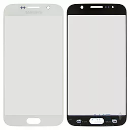 Корпусное стекло дисплея Samsung Galaxy S6 G920F (с OCA пленкой) White