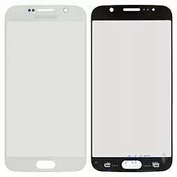 Корпусное стекло дисплея Samsung Galaxy S6 G920F (с OCA пленкой) White - фото Корпусное стекло дисплея Samsung Galaxy S6 G920F (с OCA пленкой) White