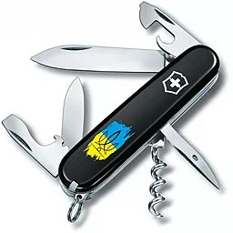 Мультитул Victorinox Spartan Ukraine (1.3603.3_T1026u) Black Фигурный трезубец на фоне флага - фото Мультитул Victorinox Spartan Ukraine (1.3603.3_T1026u) Black Фигурный трезубец на фоне флага