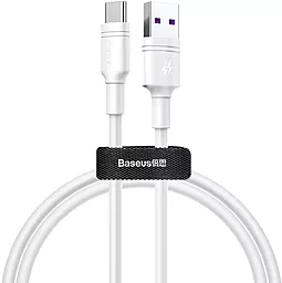Кабель Baseus Double-Ring Quick Charge USB-A - Type-C 25w 5a 1м cable White (CATSH-B02) - фото Кабель Baseus Double-Ring Quick Charge USB-A - Type-C 25w 5a 1м cable White (CATSH-B02)