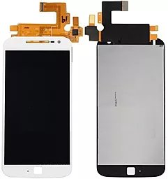 Дисплей Motorola Moto G4 Plus (XT1641, XT1642, XT1644) з тачскріном, оригінал, White