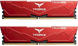 Оперативная память Team 32 GB (2x16GB) DDR5 6000 MHz T-Force Vulcan Red (FLRD532G6000HC38ADC01)