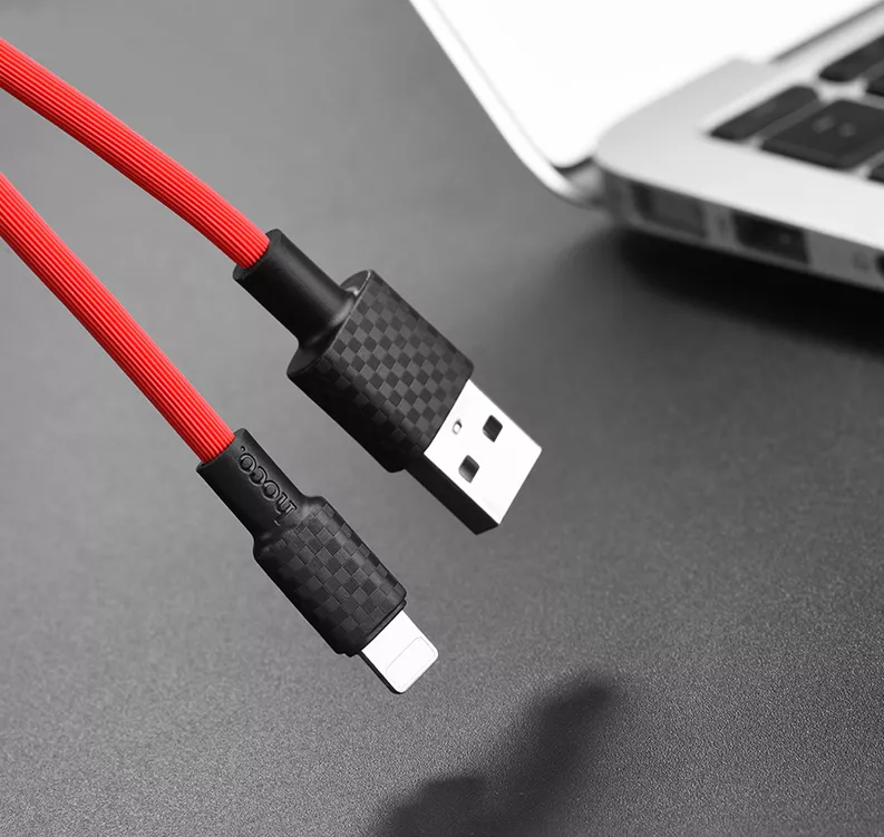 Кабель Hoco X29 Superior Style USB-A - Lightning 10w 1м cable Red - фото 4